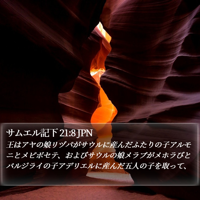 サムエル記下 21:8 JPN Bible Study