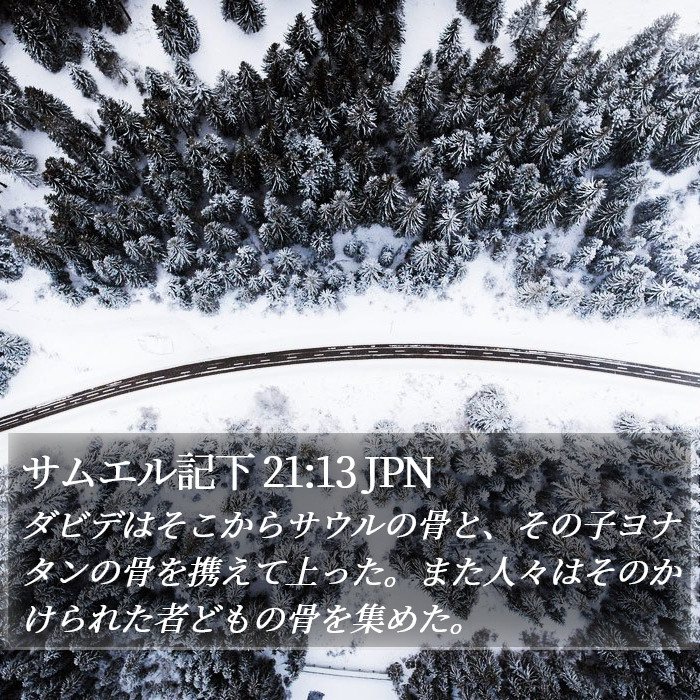 サムエル記下 21:13 JPN Bible Study