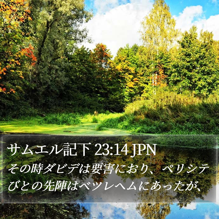 サムエル記下 23:14 JPN Bible Study