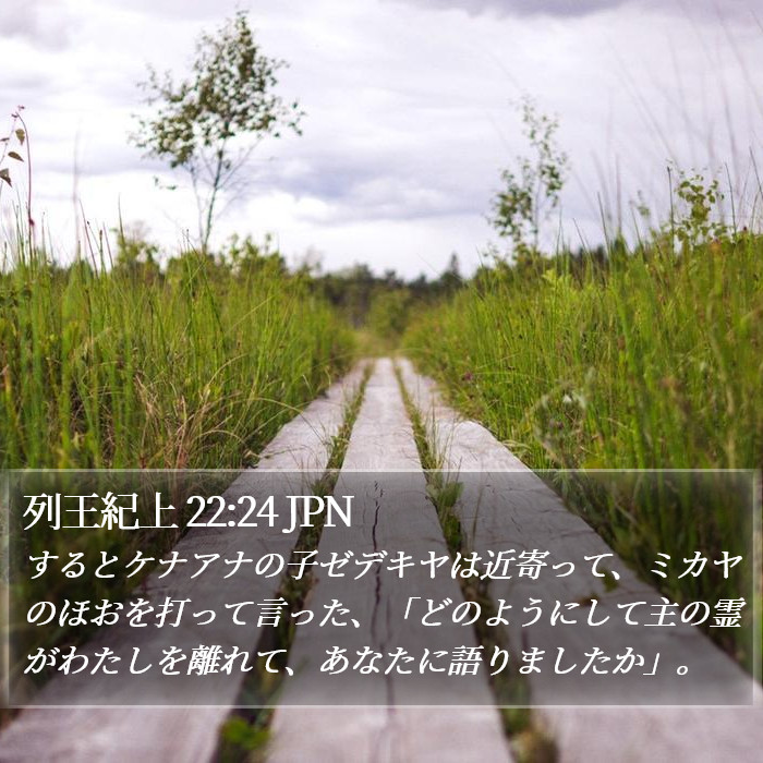 列王紀上 22:24 JPN Bible Study