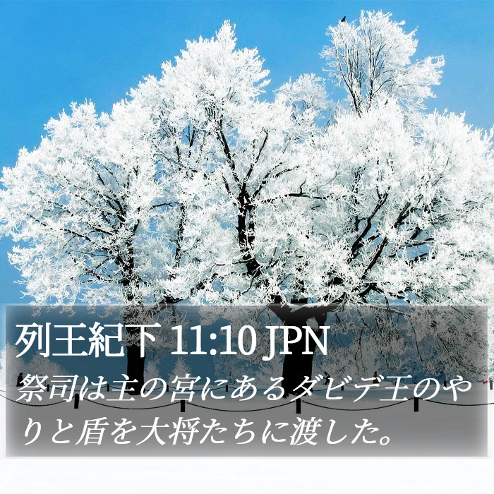 列王紀下 11:10 JPN Bible Study