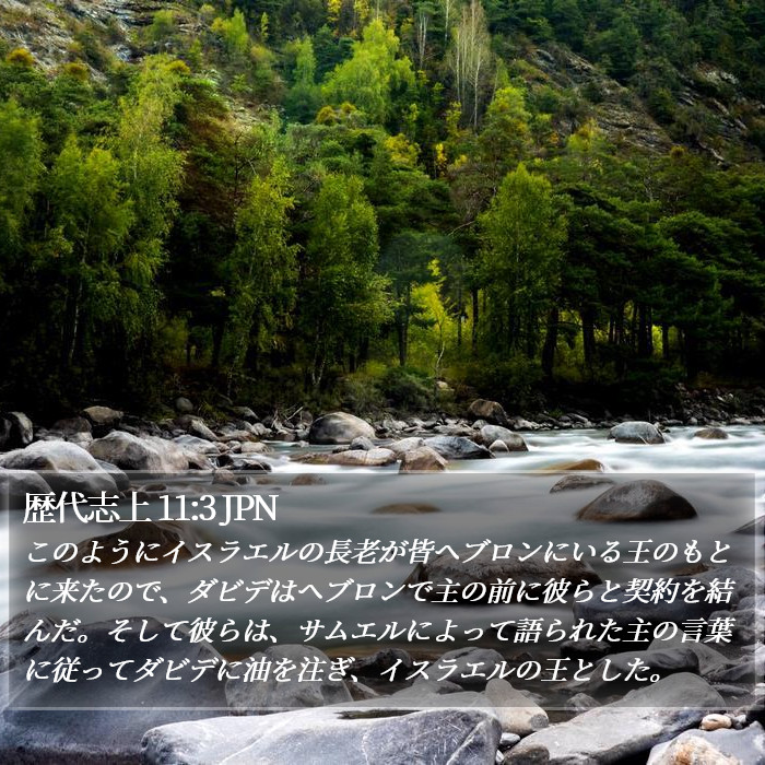 歴代志上 11:3 JPN Bible Study