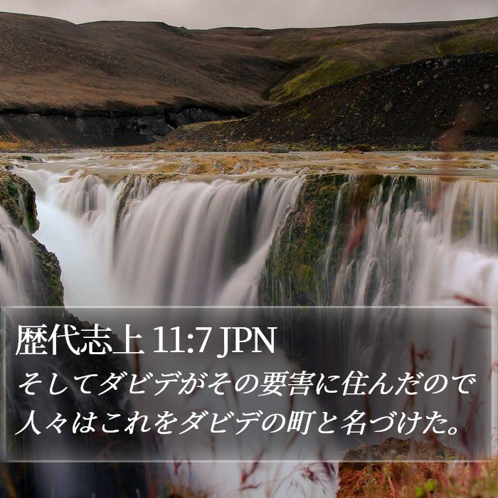 歴代志上 11:7 JPN Bible Study