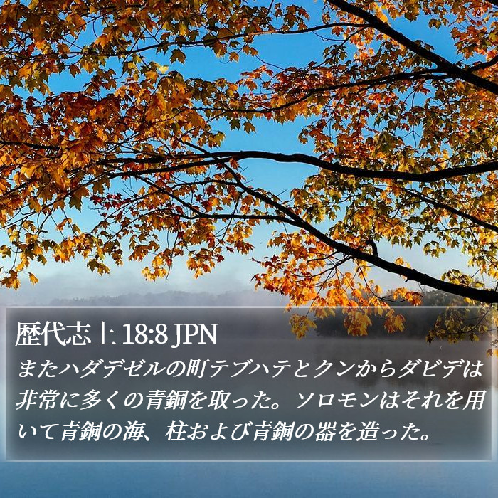 歴代志上 18:8 JPN Bible Study