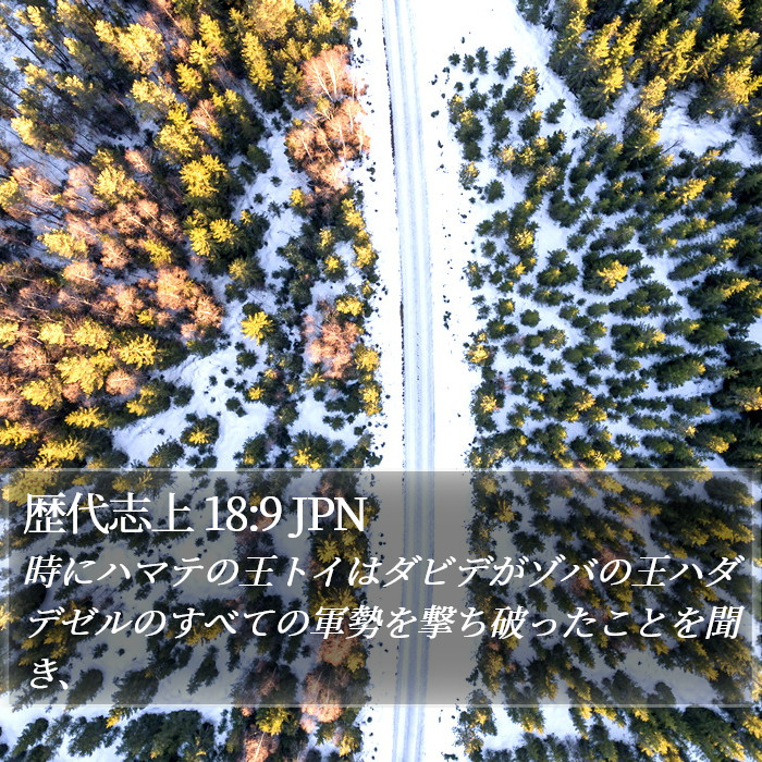 歴代志上 18:9 JPN Bible Study