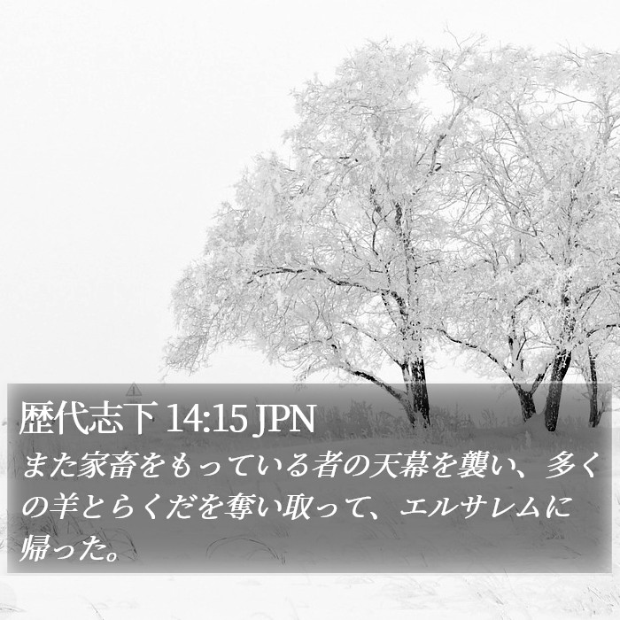 歴代志下 14:15 JPN Bible Study