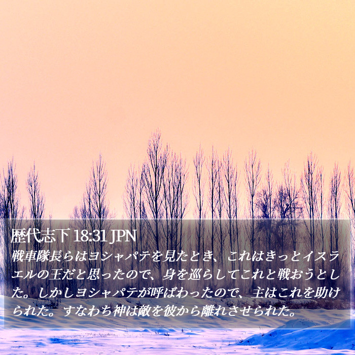 歴代志下 18:31 JPN Bible Study