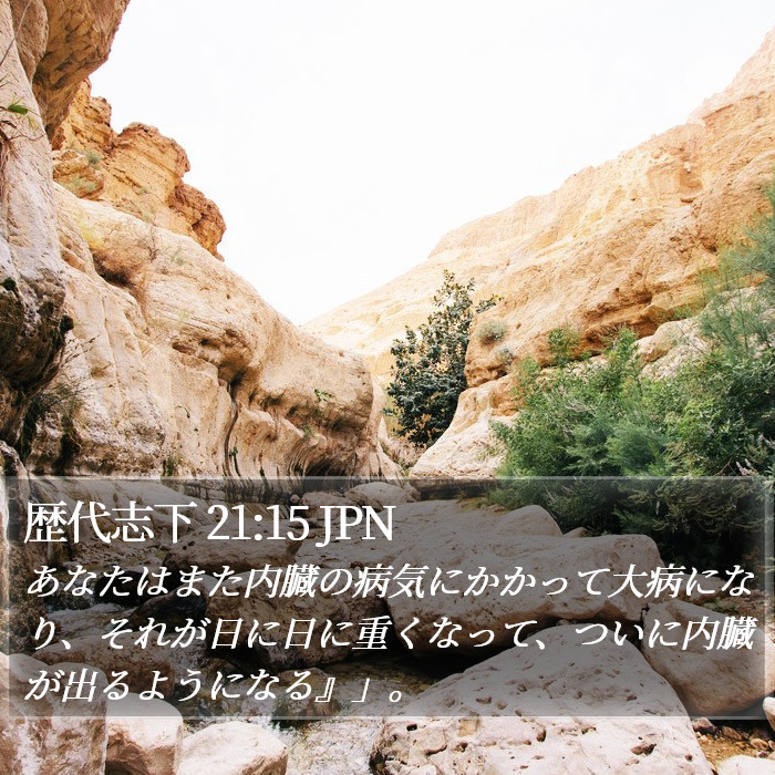 歴代志下 21:15 JPN Bible Study