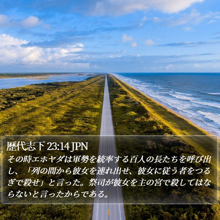 歴代志下 23:14 JPN Bible Study