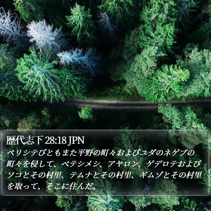 歴代志下 28:18 JPN Bible Study