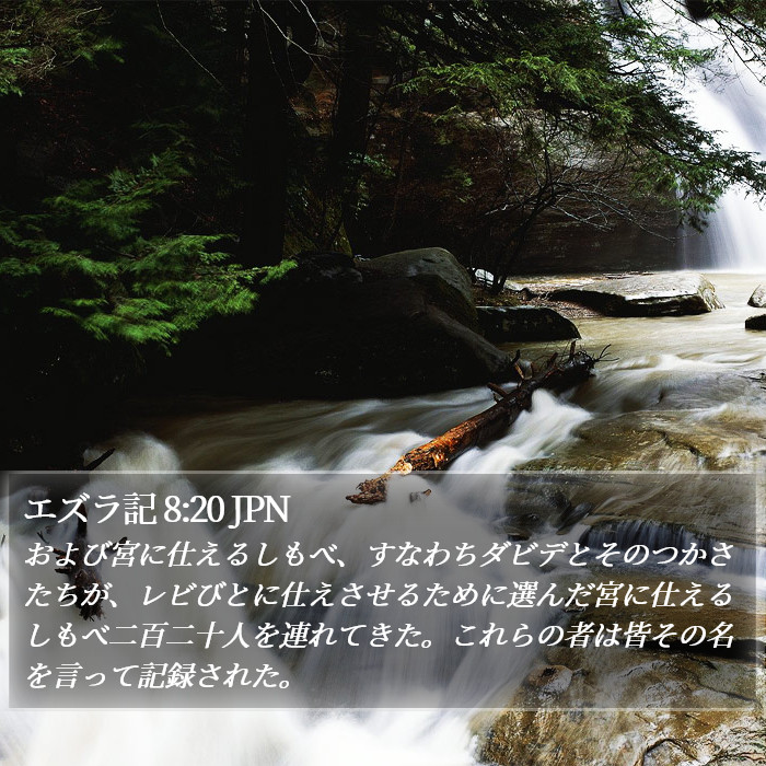 エズラ記 8:20 JPN Bible Study