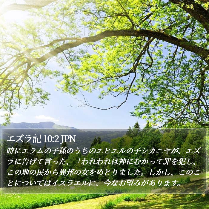 エズラ記 10:2 JPN Bible Study