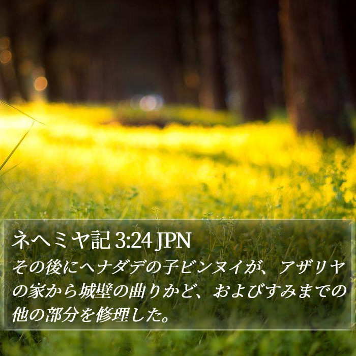 ネヘミヤ記 3:24 JPN Bible Study