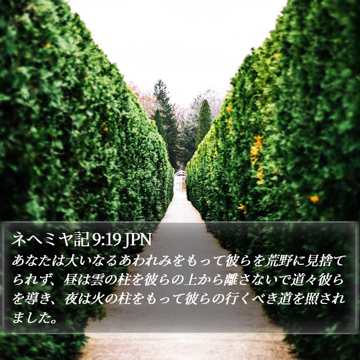 ネヘミヤ記 9:19 JPN Bible Study