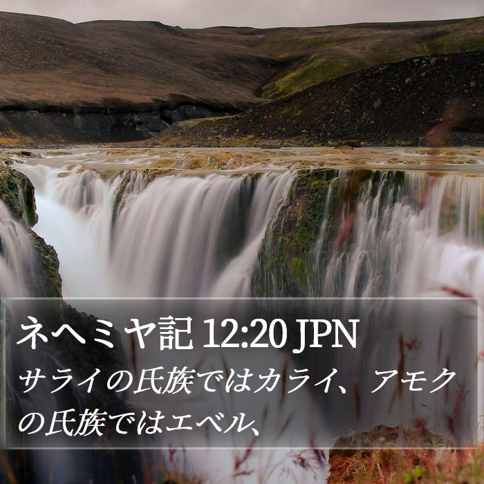 ネヘミヤ記 12:20 JPN Bible Study