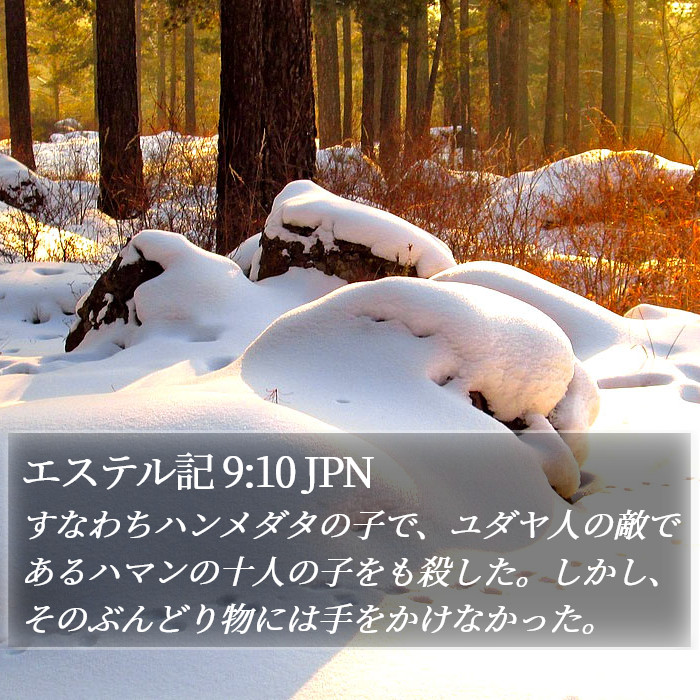 エステル記 9:10 JPN Bible Study