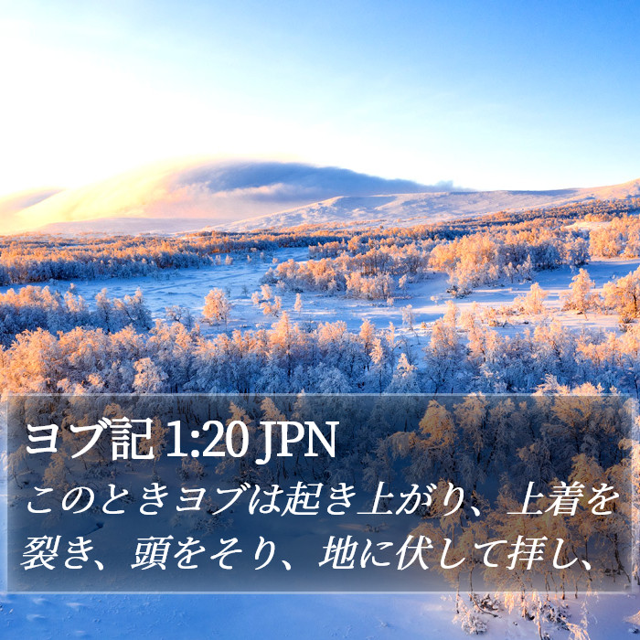 ヨブ記 1:20 JPN Bible Study