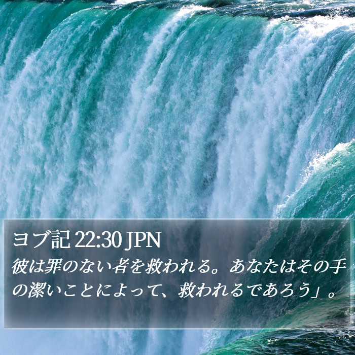 ヨブ記 22:30 JPN Bible Study