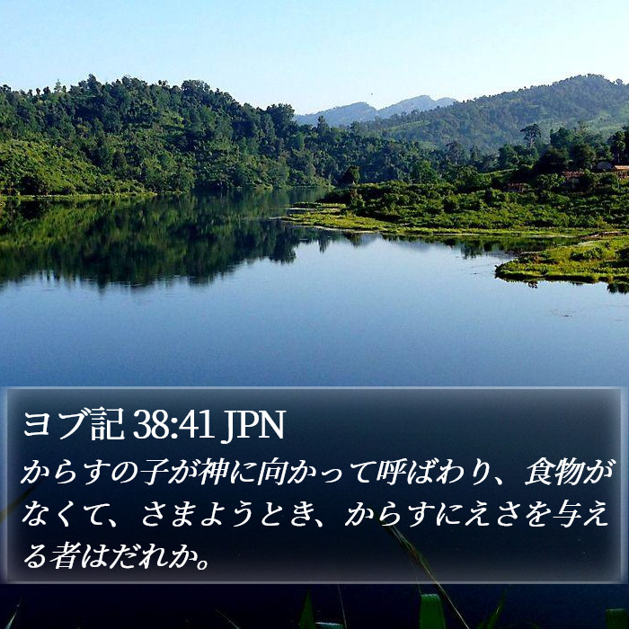 ヨブ記 38:41 JPN Bible Study