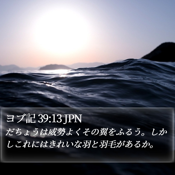ヨブ記 39:13 JPN Bible Study