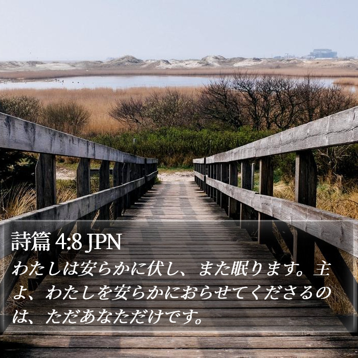 詩篇 4:8 JPN Bible Study