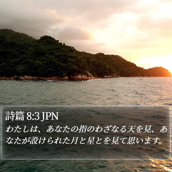 詩篇 8:3 JPN Bible Study