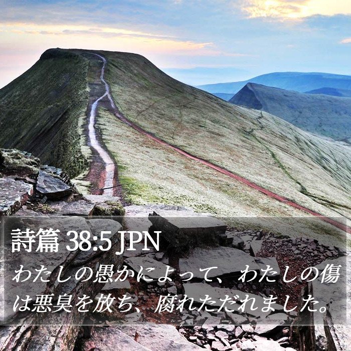 詩篇 38:5 JPN Bible Study