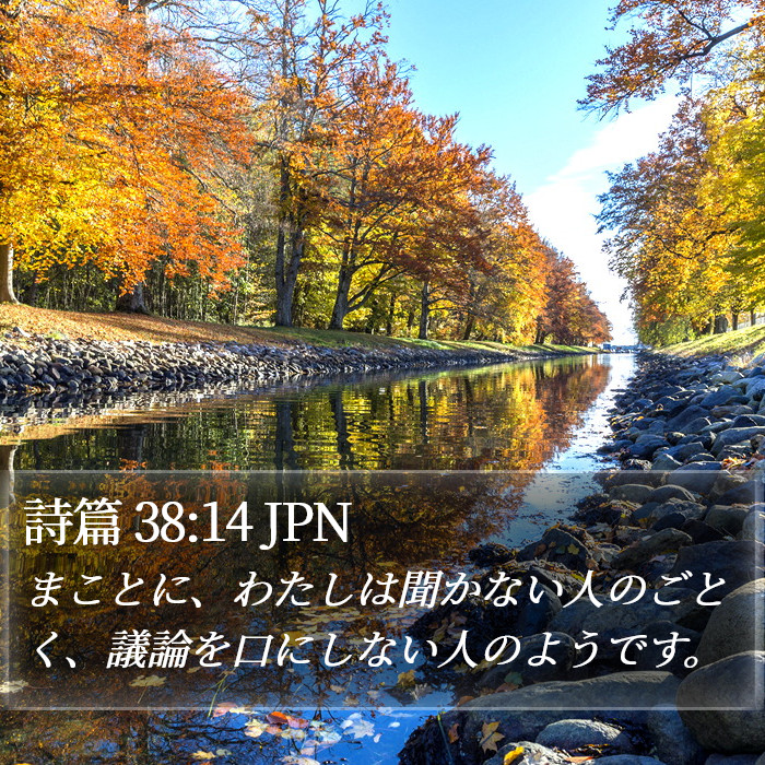 詩篇 38:14 JPN Bible Study