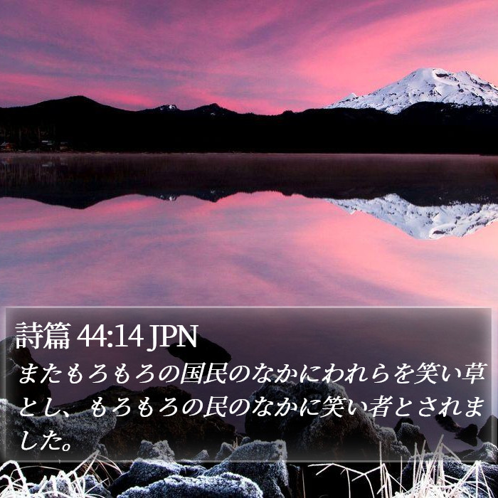 詩篇 44:14 JPN Bible Study