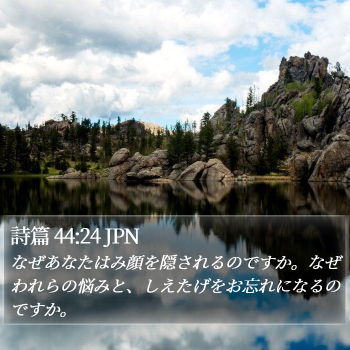 詩篇 44:24 JPN Bible Study