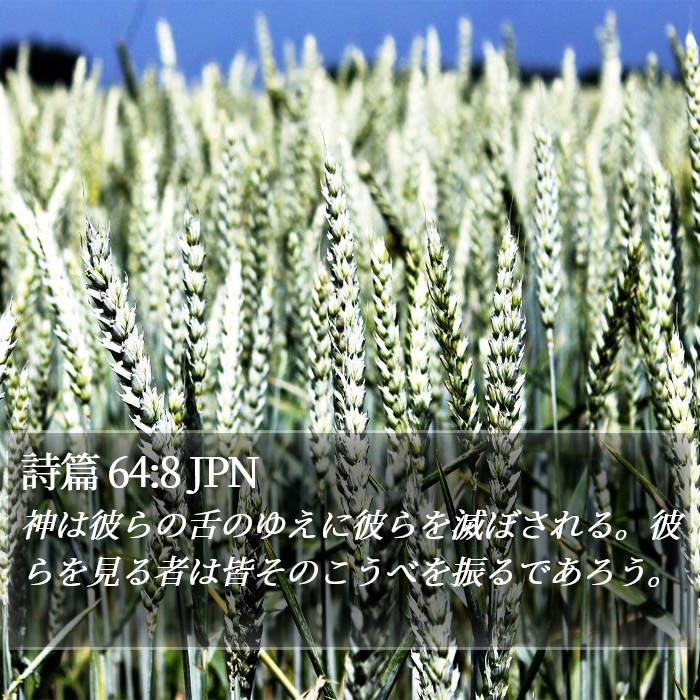詩篇 64:8 JPN Bible Study