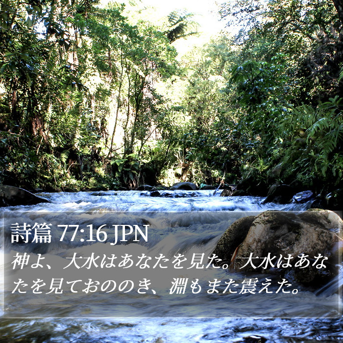 詩篇 77:16 JPN Bible Study