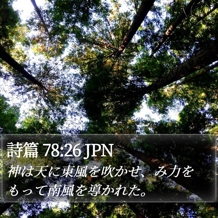 詩篇 78:26 JPN Bible Study