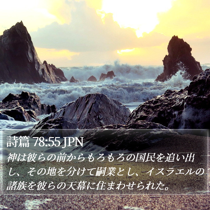 詩篇 78:55 JPN Bible Study