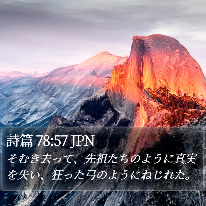 詩篇 78:57 JPN Bible Study