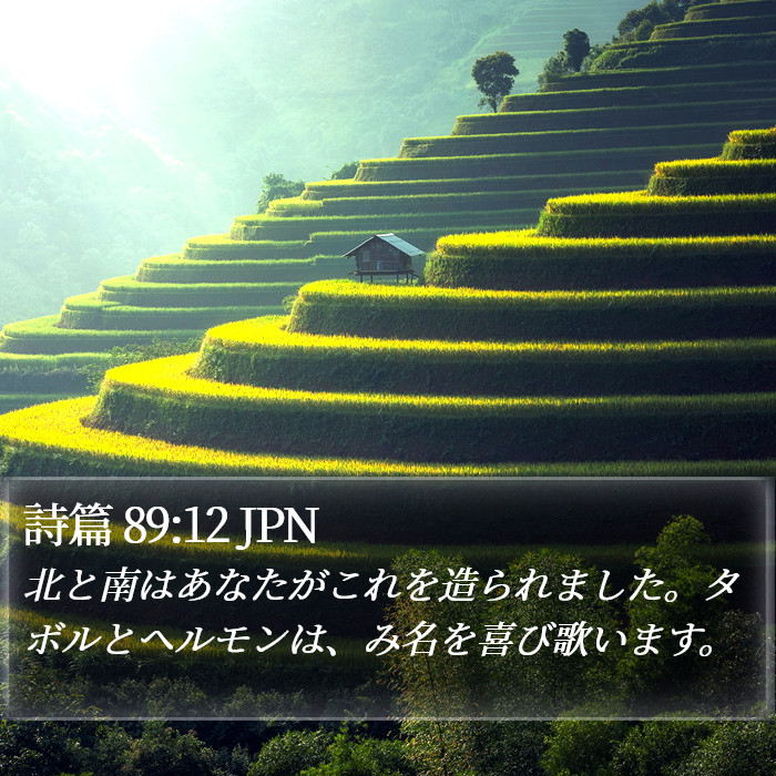 詩篇 89:12 JPN Bible Study