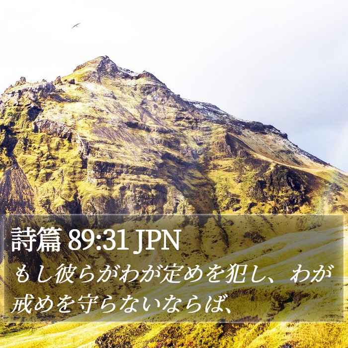 詩篇 89:31 JPN Bible Study