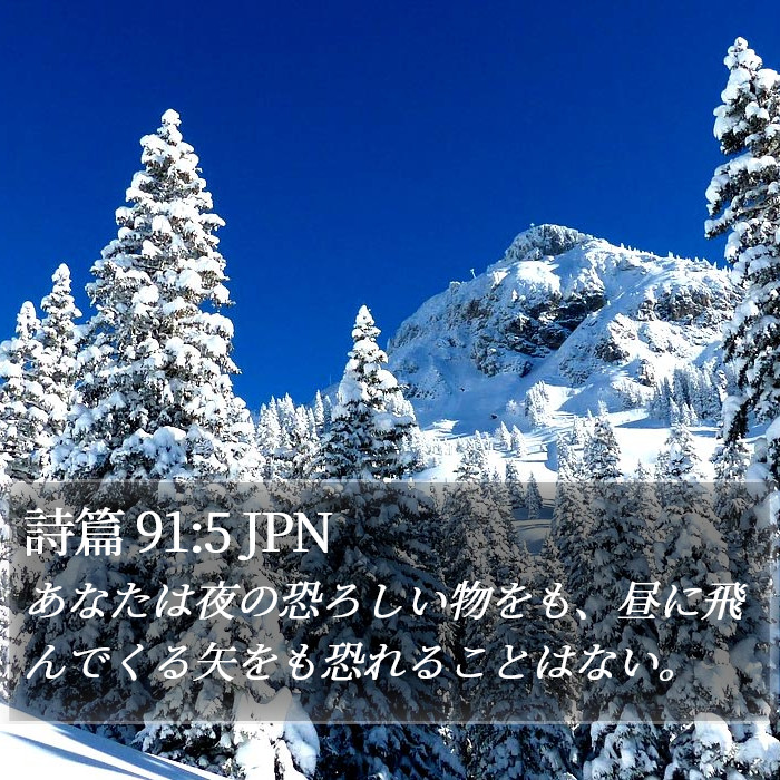 詩篇 91:5 JPN Bible Study