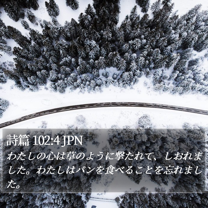 詩篇 102:4 JPN Bible Study