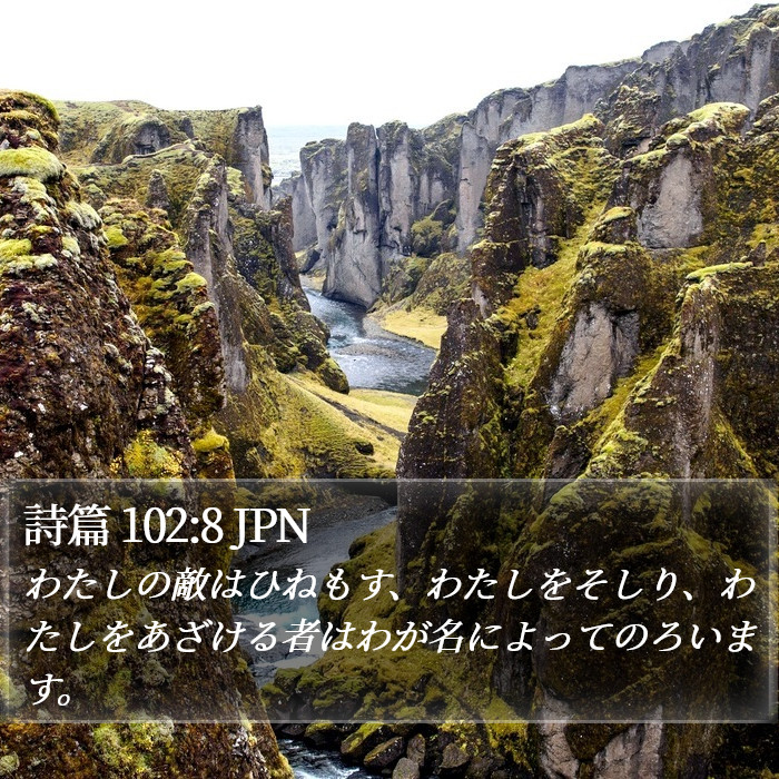 詩篇 102:8 JPN Bible Study