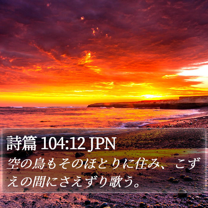 詩篇 104:12 JPN Bible Study