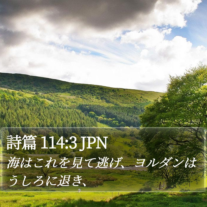 詩篇 114:3 JPN Bible Study