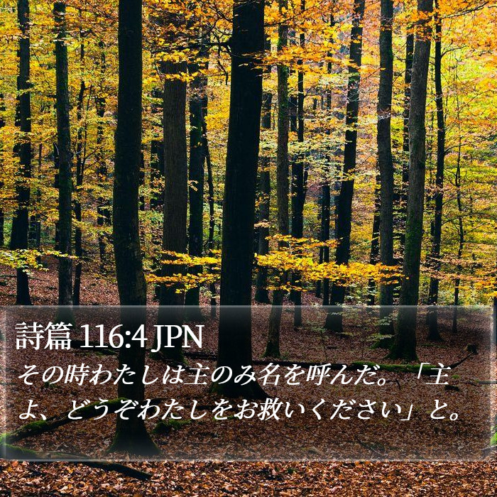 詩篇 116:4 JPN Bible Study