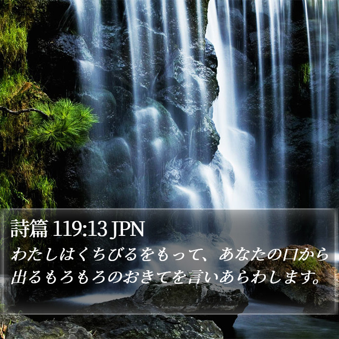 詩篇 119:13 JPN Bible Study