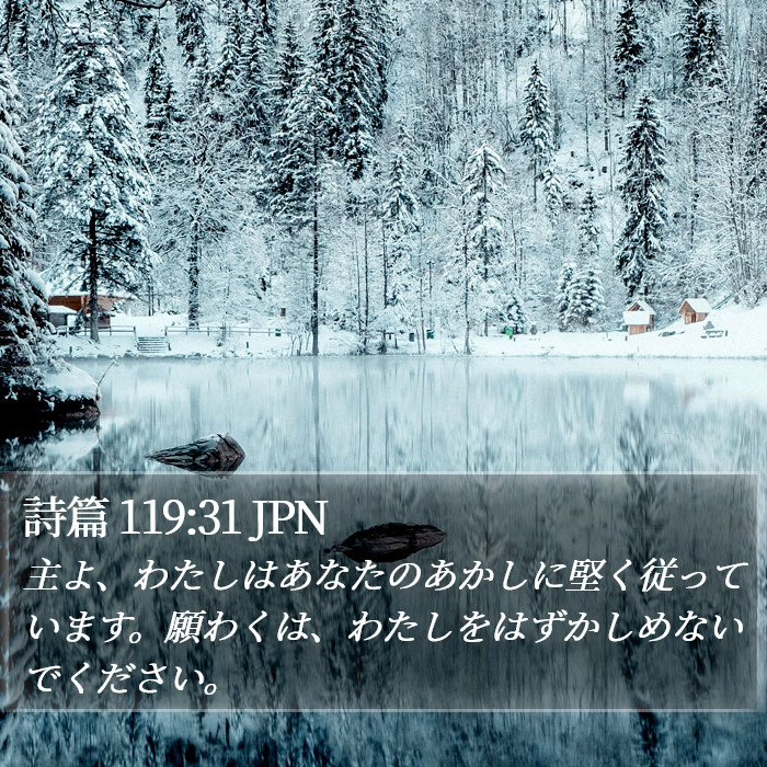 詩篇 119:31 JPN Bible Study