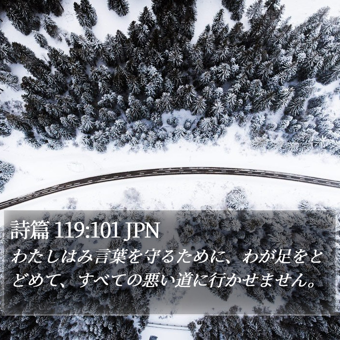 詩篇 119:101 JPN Bible Study