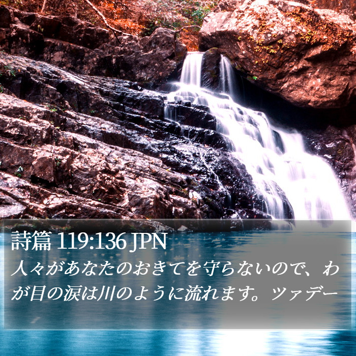 詩篇 119:136 JPN Bible Study
