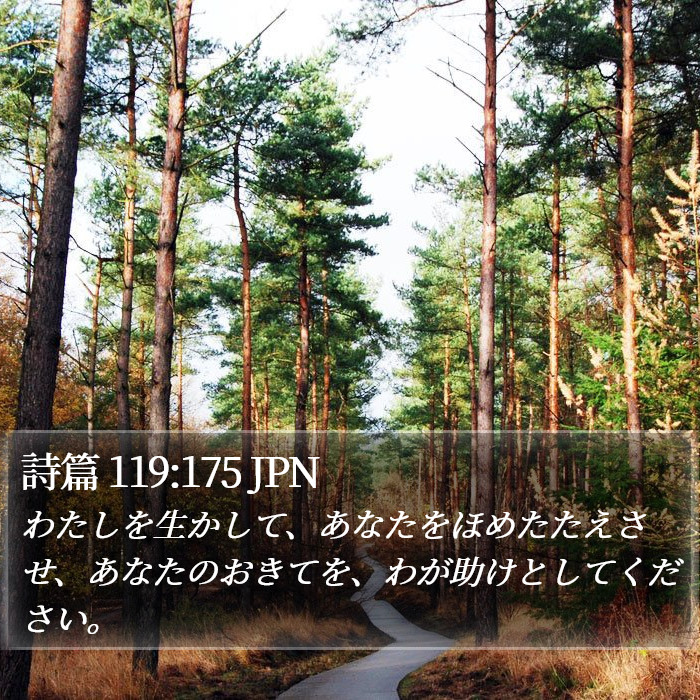 詩篇 119:175 JPN Bible Study