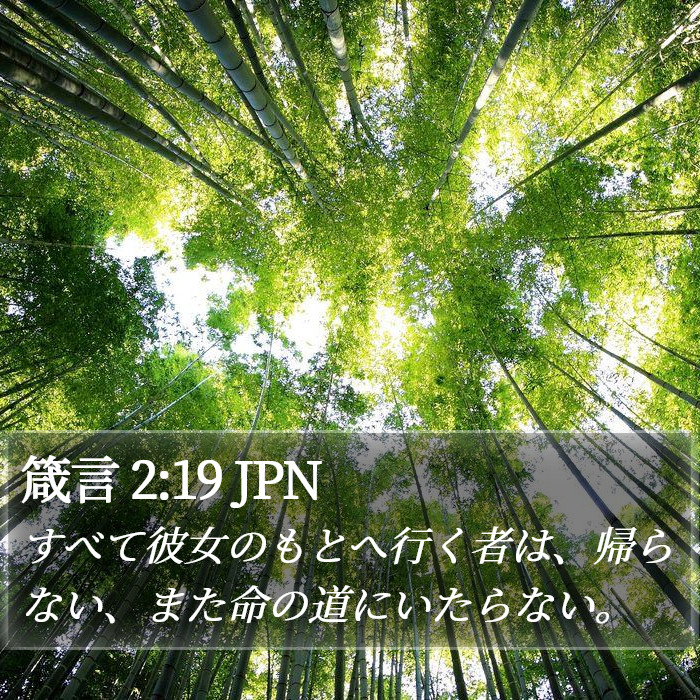 箴言 2:19 JPN Bible Study