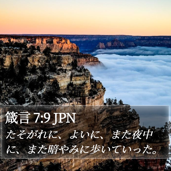 箴言 7:9 JPN Bible Study
